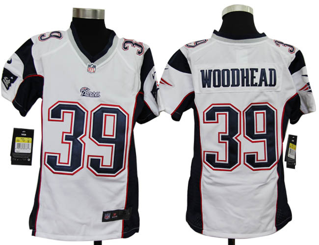 youths Jerseys nike New England Patriots 39 Danny Woodhead white Game